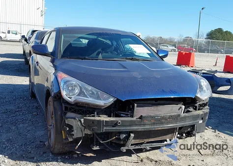 2017 Hyundai Veloster z USA, uszkodzony, nr VIN KMHTC6AD8HU310244